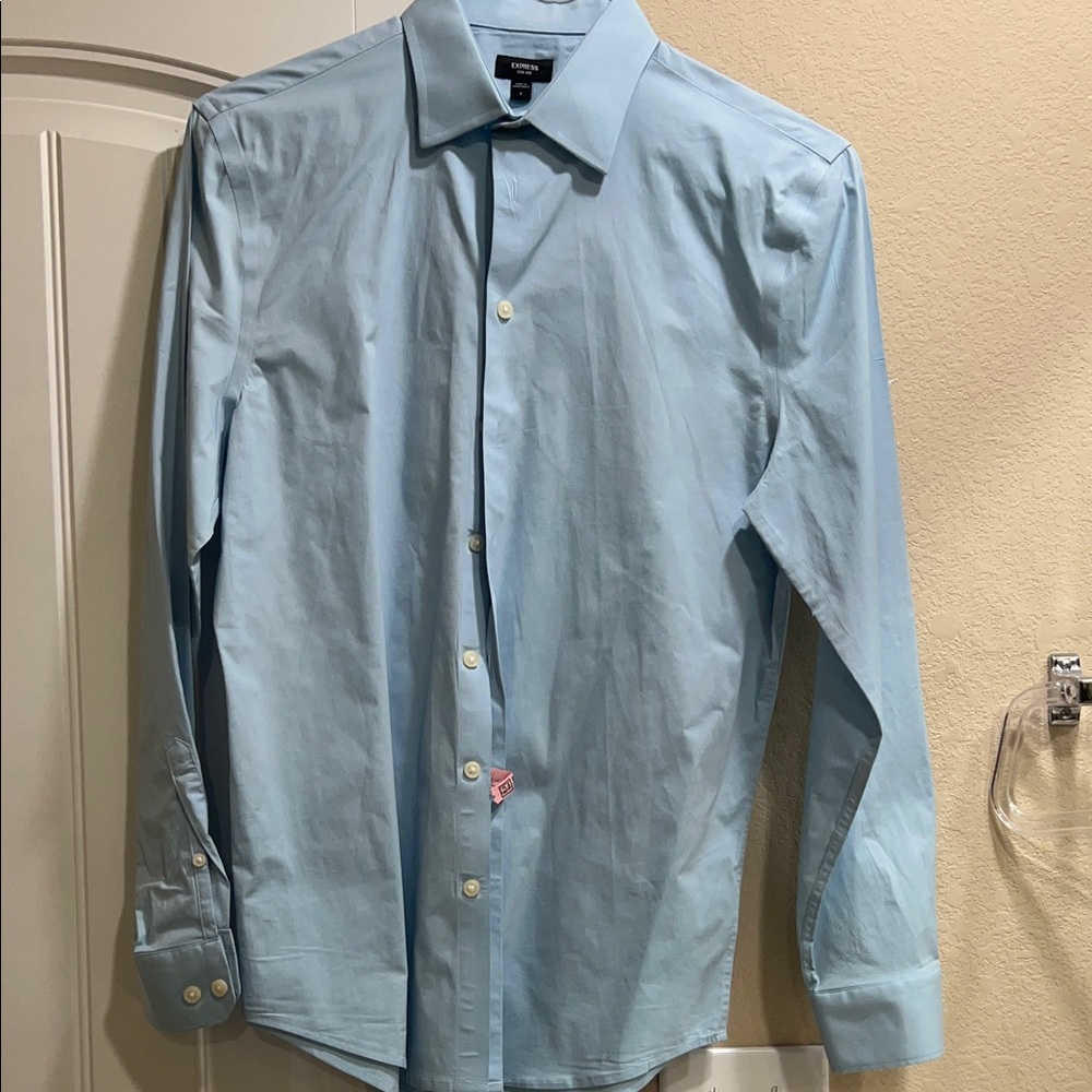 Express Light Blue Dress Shirt